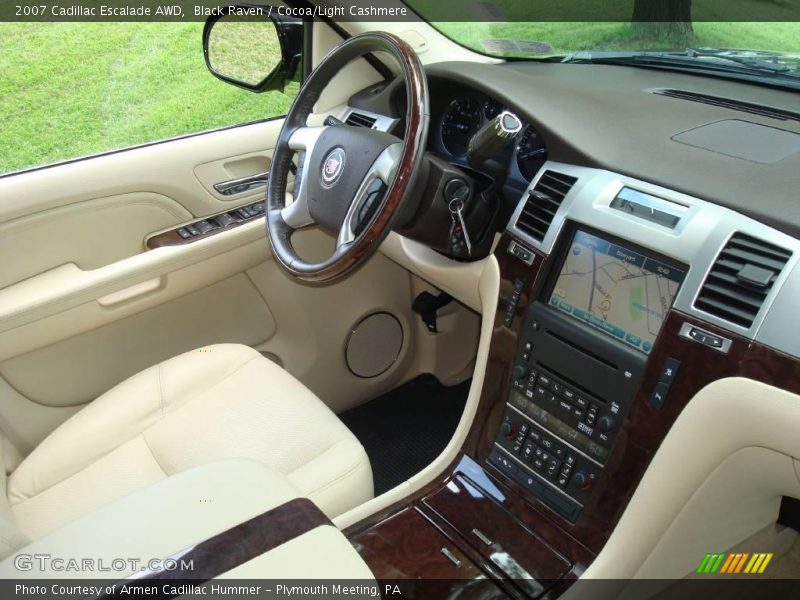 Black Raven / Cocoa/Light Cashmere 2007 Cadillac Escalade AWD