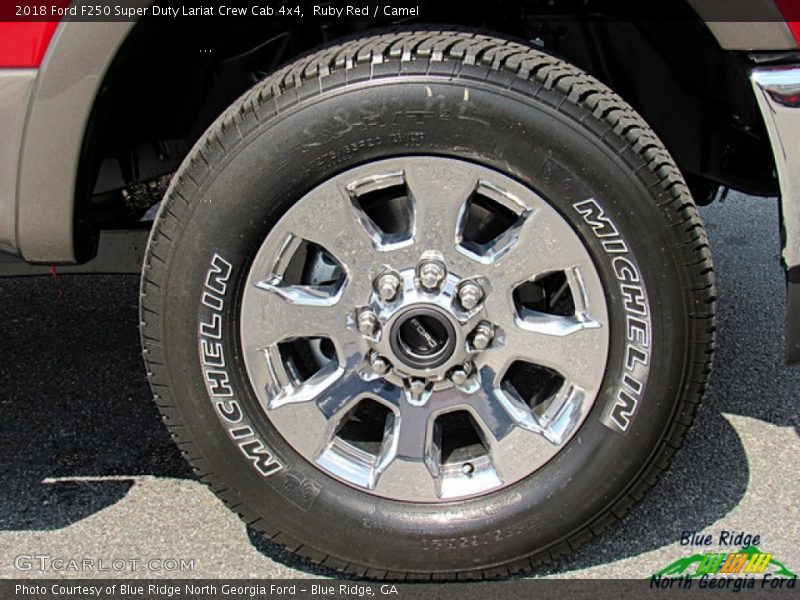 Ruby Red / Camel 2018 Ford F250 Super Duty Lariat Crew Cab 4x4