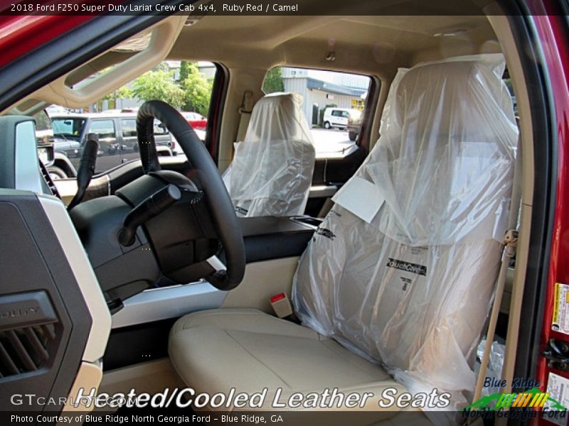 Ruby Red / Camel 2018 Ford F250 Super Duty Lariat Crew Cab 4x4