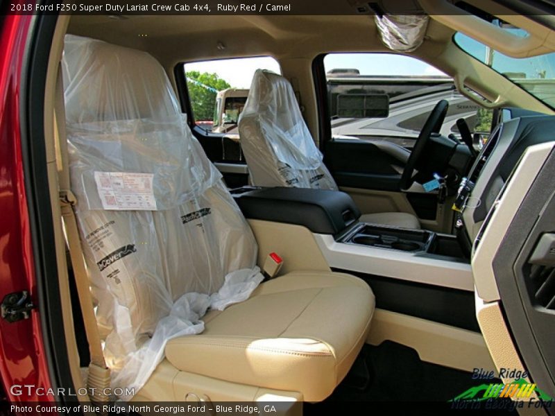 Ruby Red / Camel 2018 Ford F250 Super Duty Lariat Crew Cab 4x4