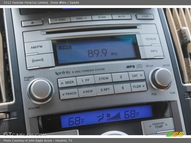 Stone White / Saddle 2012 Hyundai Veracruz Limited