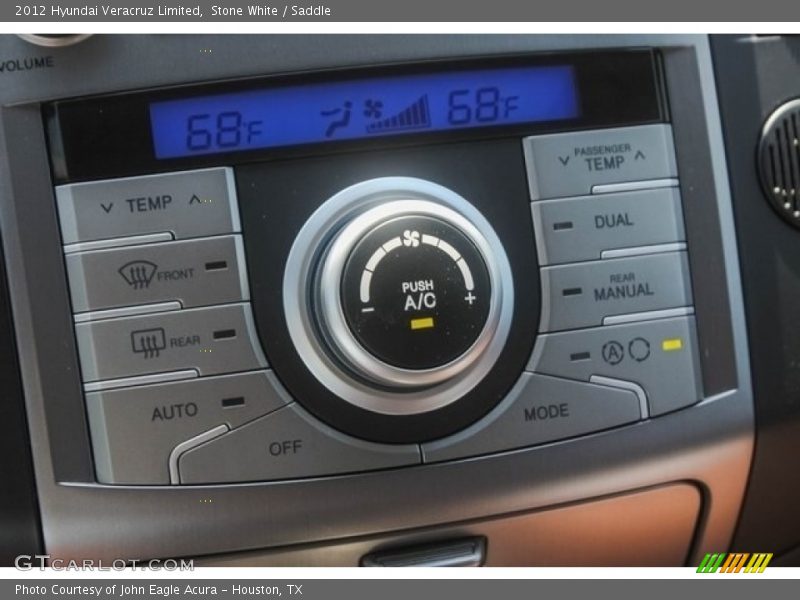 Stone White / Saddle 2012 Hyundai Veracruz Limited