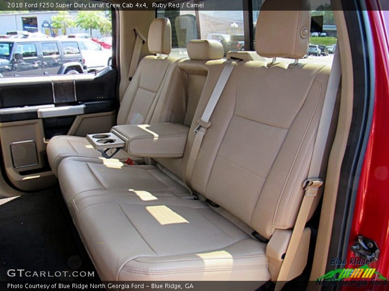 Ruby Red / Camel 2018 Ford F250 Super Duty Lariat Crew Cab 4x4