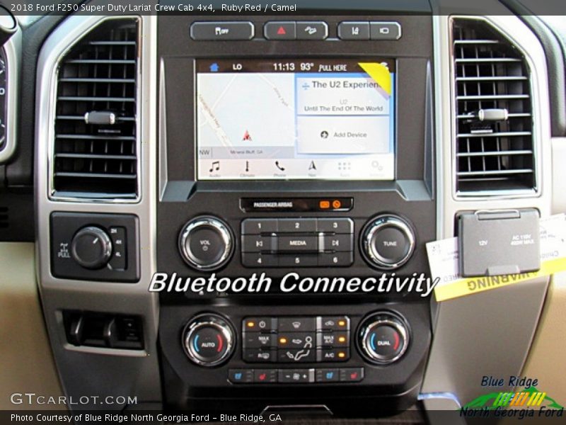 Ruby Red / Camel 2018 Ford F250 Super Duty Lariat Crew Cab 4x4