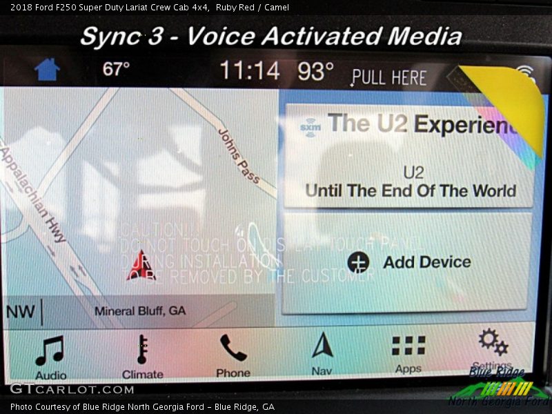 Ruby Red / Camel 2018 Ford F250 Super Duty Lariat Crew Cab 4x4