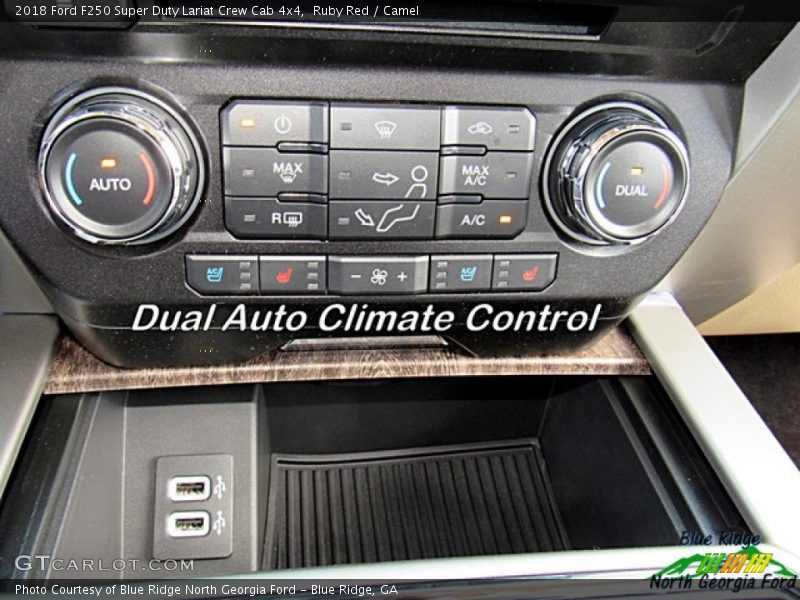 Ruby Red / Camel 2018 Ford F250 Super Duty Lariat Crew Cab 4x4