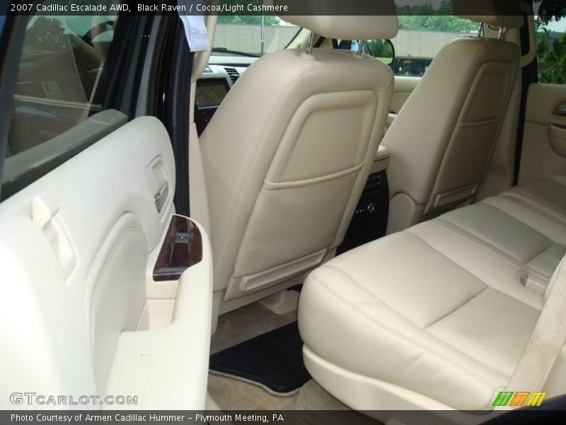 Black Raven / Cocoa/Light Cashmere 2007 Cadillac Escalade AWD
