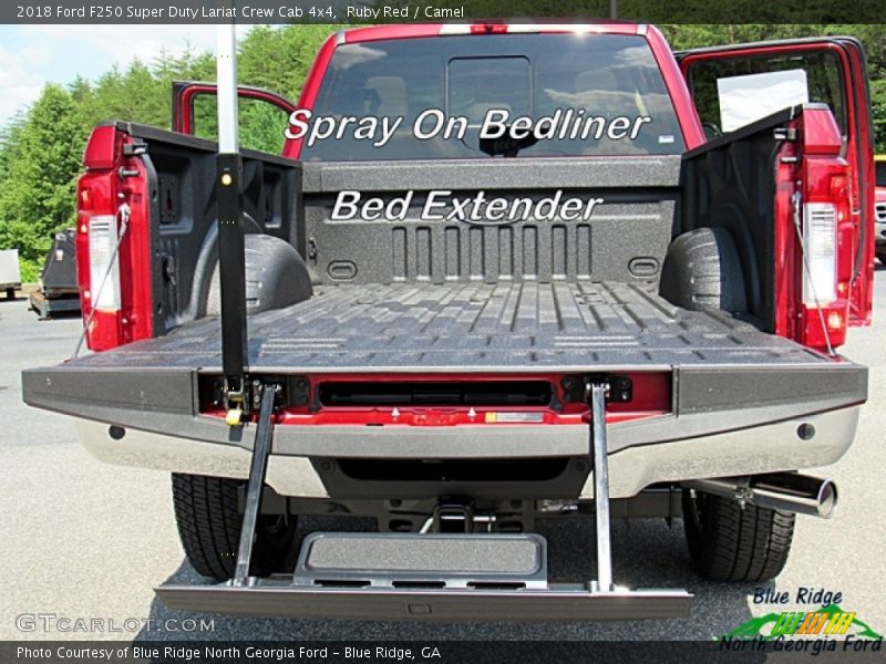 Ruby Red / Camel 2018 Ford F250 Super Duty Lariat Crew Cab 4x4