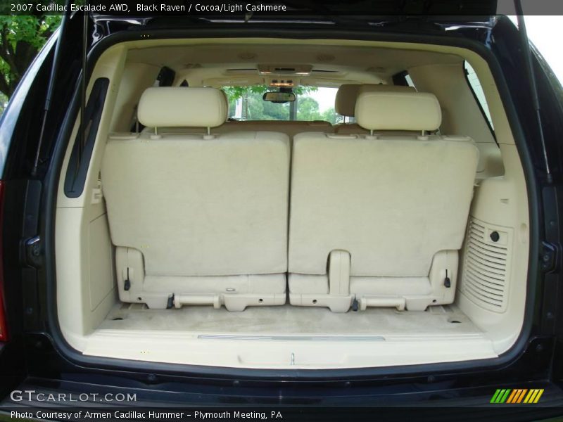 Black Raven / Cocoa/Light Cashmere 2007 Cadillac Escalade AWD