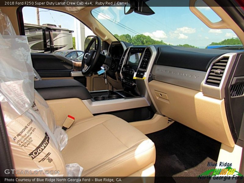 Ruby Red / Camel 2018 Ford F250 Super Duty Lariat Crew Cab 4x4
