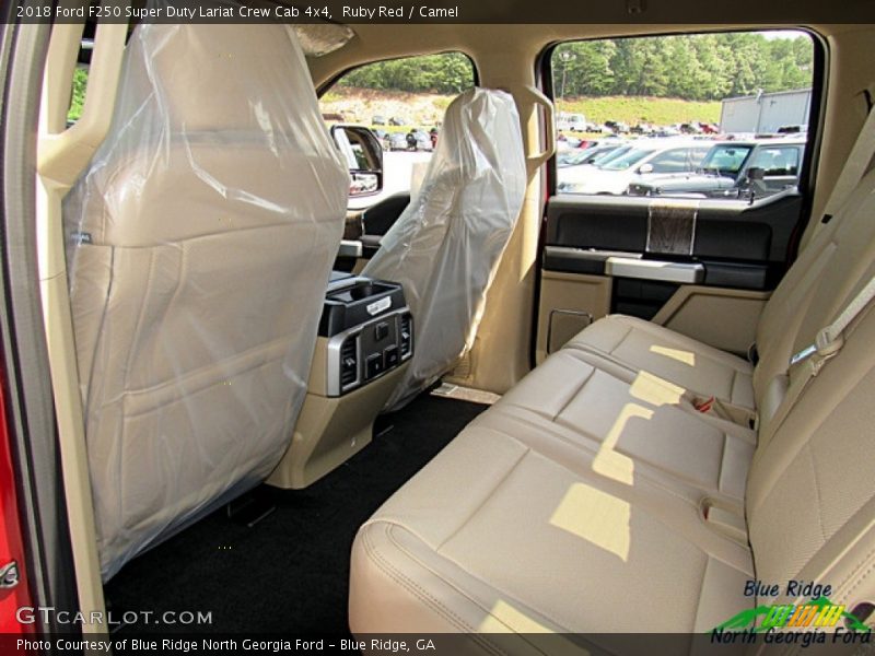 Ruby Red / Camel 2018 Ford F250 Super Duty Lariat Crew Cab 4x4