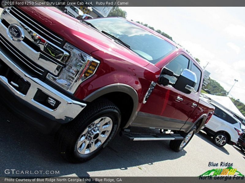Ruby Red / Camel 2018 Ford F250 Super Duty Lariat Crew Cab 4x4