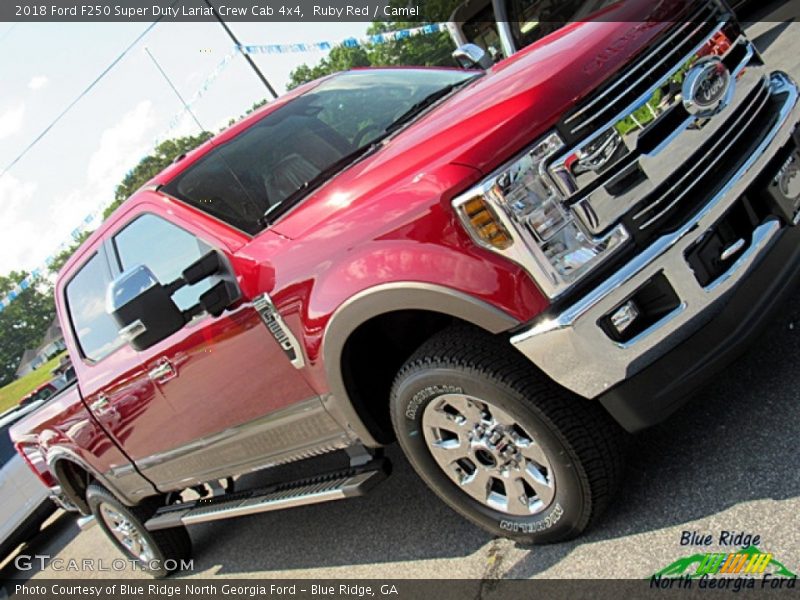 Ruby Red / Camel 2018 Ford F250 Super Duty Lariat Crew Cab 4x4