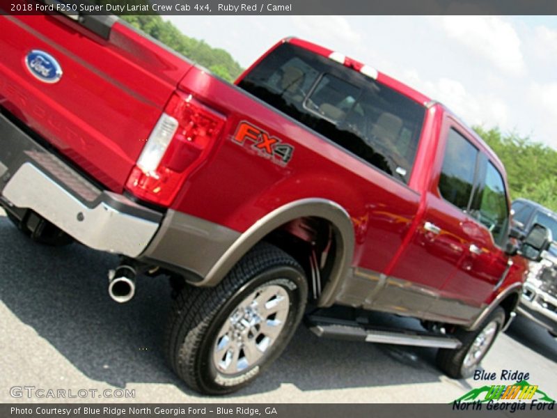 Ruby Red / Camel 2018 Ford F250 Super Duty Lariat Crew Cab 4x4