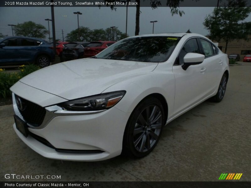 Snowflake White Pearl Mica / Black 2018 Mazda Mazda6 Grand Touring