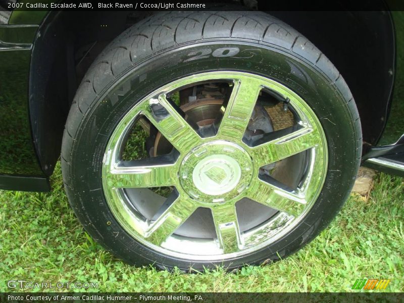 Black Raven / Cocoa/Light Cashmere 2007 Cadillac Escalade AWD