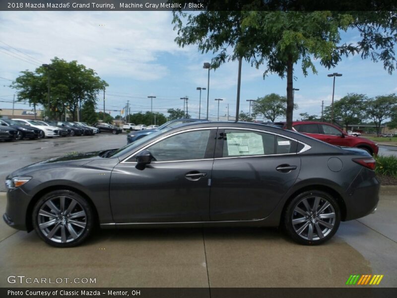 Machine Gray Metallic / Black 2018 Mazda Mazda6 Grand Touring