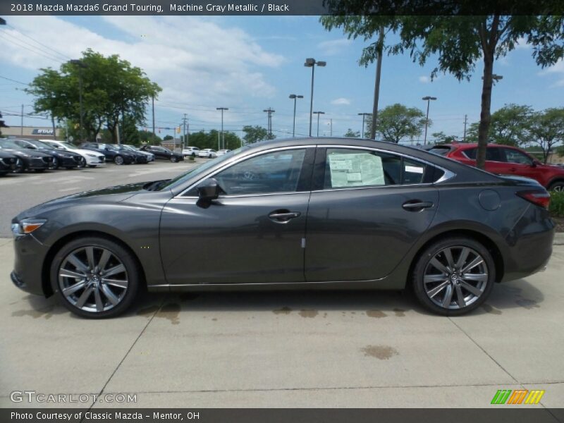 Machine Gray Metallic / Black 2018 Mazda Mazda6 Grand Touring