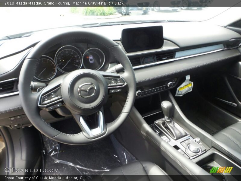 Machine Gray Metallic / Black 2018 Mazda Mazda6 Grand Touring