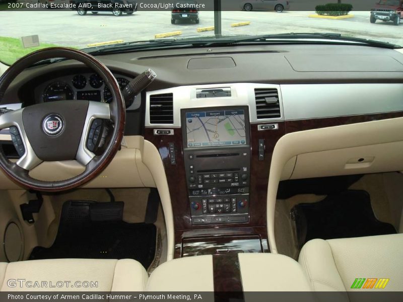 Black Raven / Cocoa/Light Cashmere 2007 Cadillac Escalade AWD
