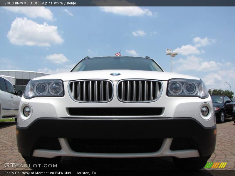 Alpine White / Beige 2008 BMW X3 3.0si