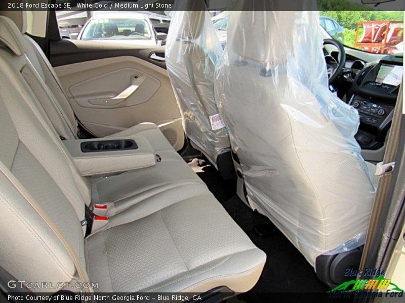 White Gold / Medium Light Stone 2018 Ford Escape SE