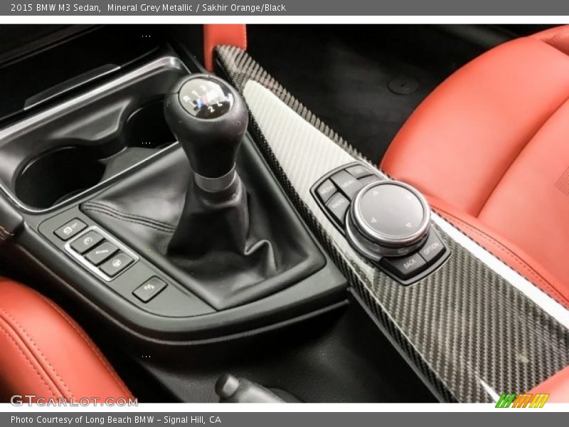 Mineral Grey Metallic / Sakhir Orange/Black 2015 BMW M3 Sedan
