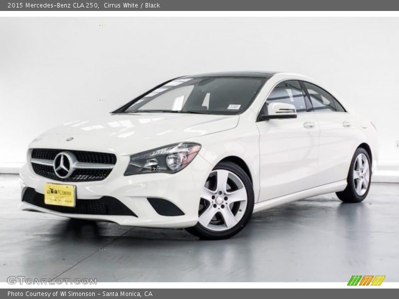 Cirrus White / Black 2015 Mercedes-Benz CLA 250