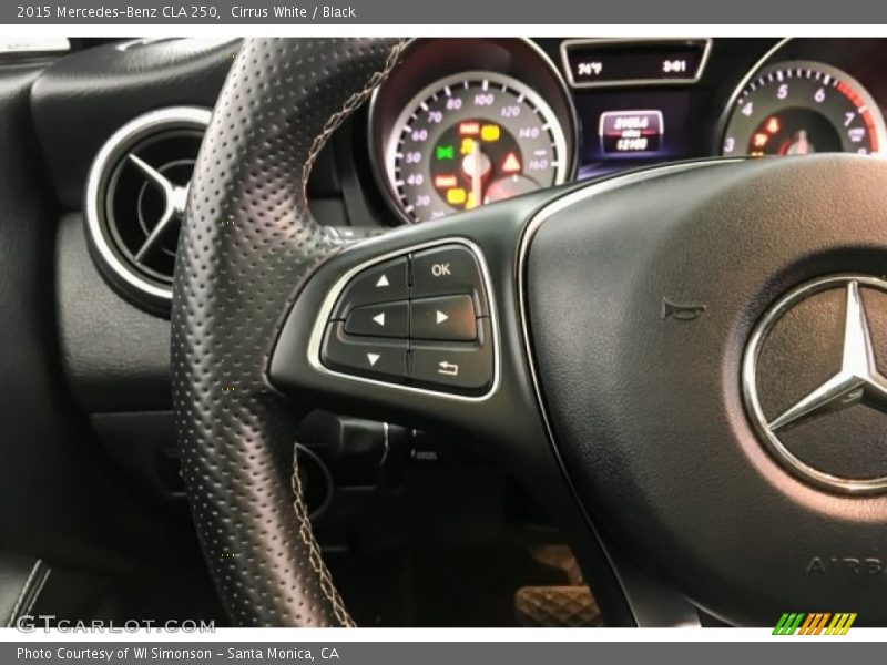 Cirrus White / Black 2015 Mercedes-Benz CLA 250