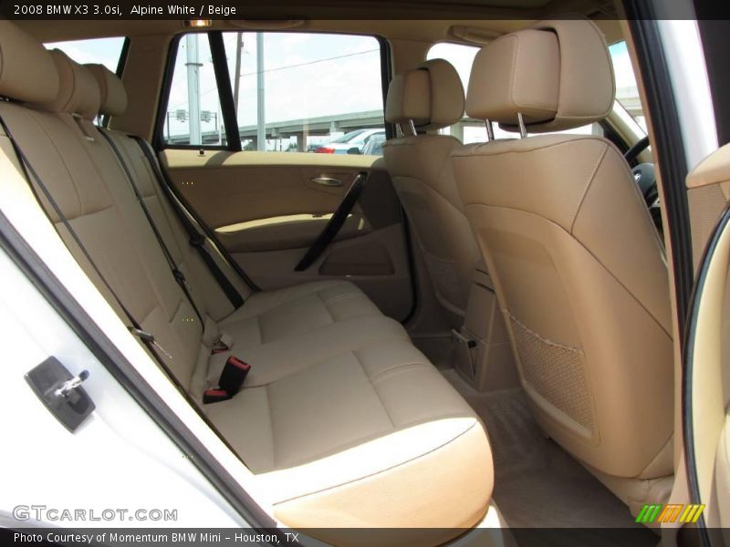 Alpine White / Beige 2008 BMW X3 3.0si