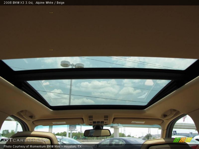 Alpine White / Beige 2008 BMW X3 3.0si