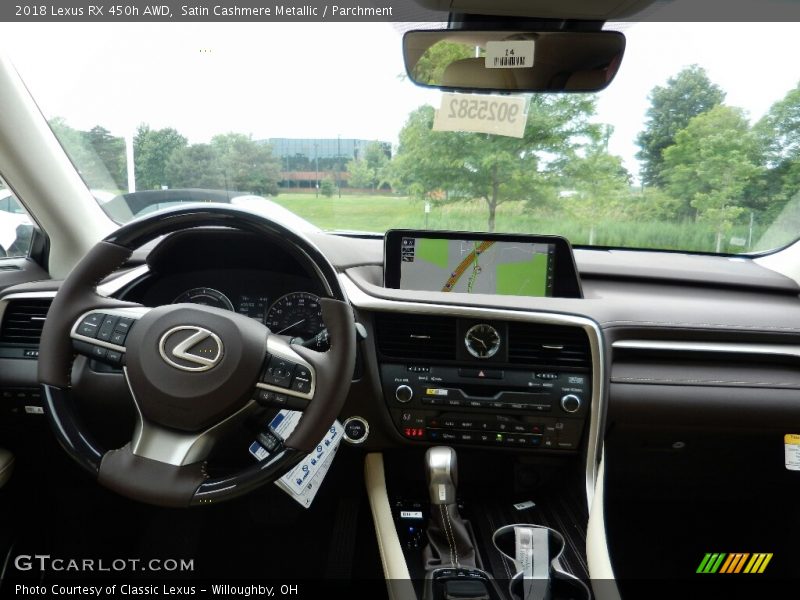 Satin Cashmere Metallic / Parchment 2018 Lexus RX 450h AWD
