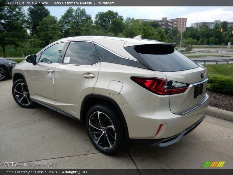Satin Cashmere Metallic / Parchment 2018 Lexus RX 450h AWD