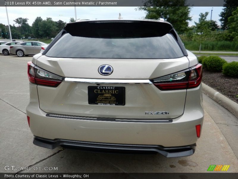 Satin Cashmere Metallic / Parchment 2018 Lexus RX 450h AWD