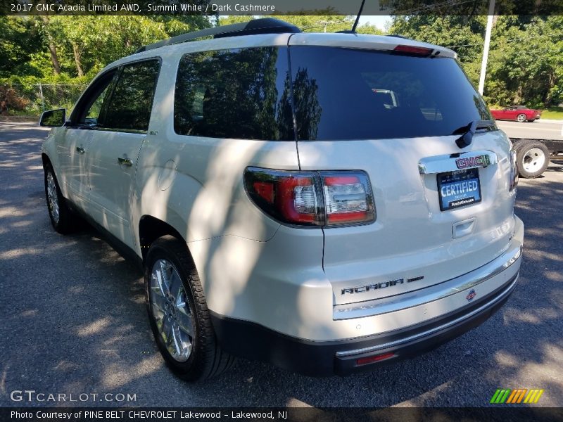 Summit White / Dark Cashmere 2017 GMC Acadia Limited AWD