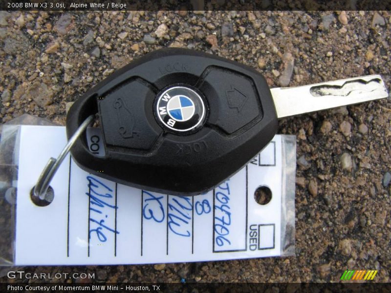 Alpine White / Beige 2008 BMW X3 3.0si