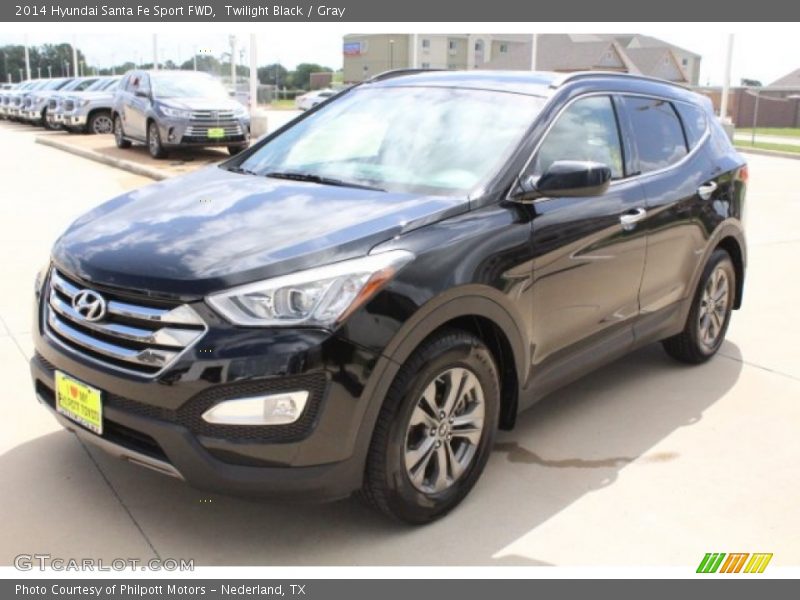 Twilight Black / Gray 2014 Hyundai Santa Fe Sport FWD