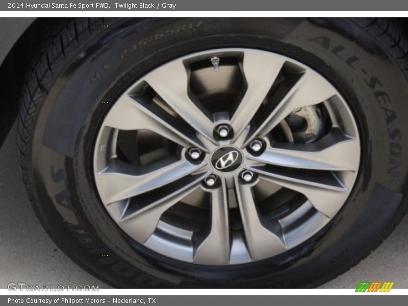 Twilight Black / Gray 2014 Hyundai Santa Fe Sport FWD