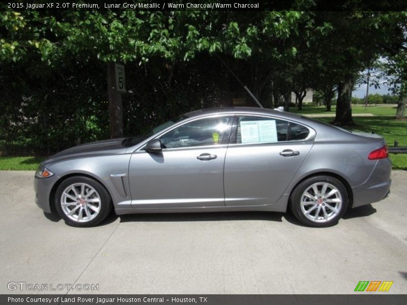Lunar Grey Metallic / Warm Charcoal/Warm Charcoal 2015 Jaguar XF 2.0T Premium