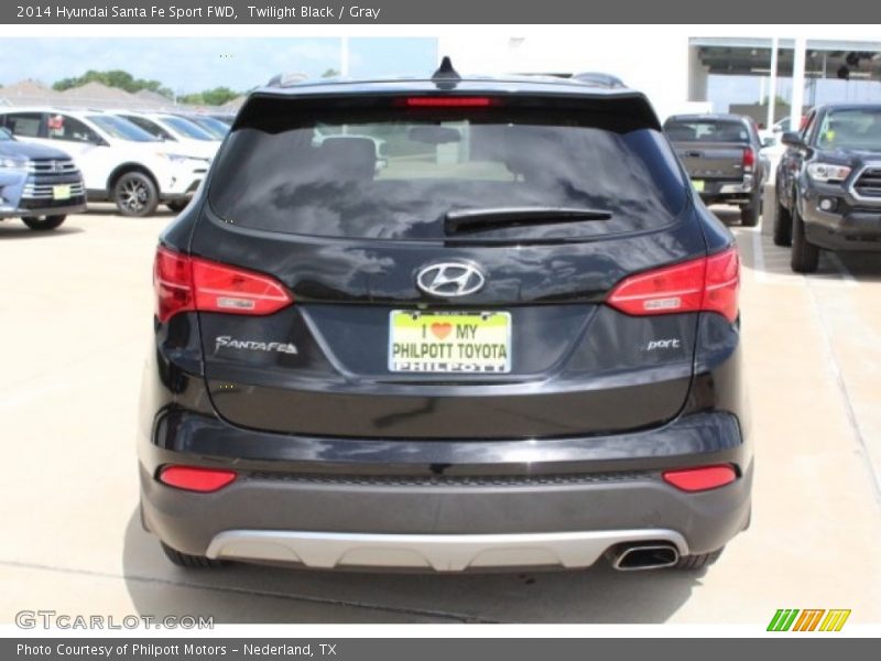 Twilight Black / Gray 2014 Hyundai Santa Fe Sport FWD