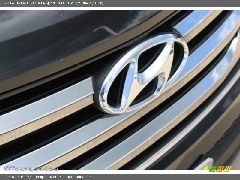 Twilight Black / Gray 2014 Hyundai Santa Fe Sport FWD
