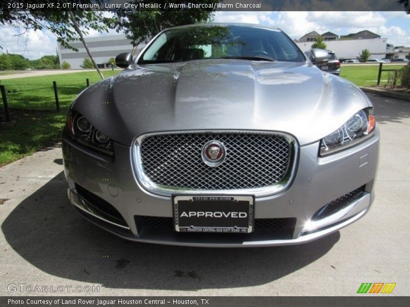 Lunar Grey Metallic / Warm Charcoal/Warm Charcoal 2015 Jaguar XF 2.0T Premium
