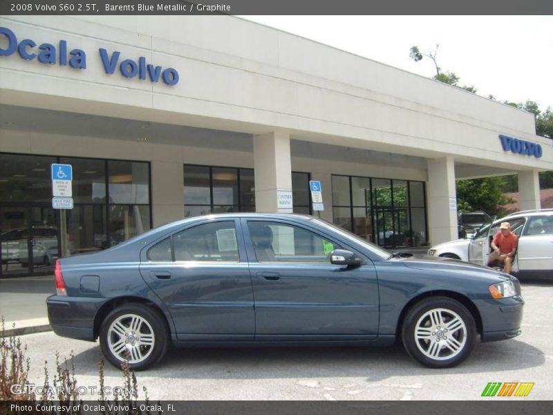 Barents Blue Metallic / Graphite 2008 Volvo S60 2.5T