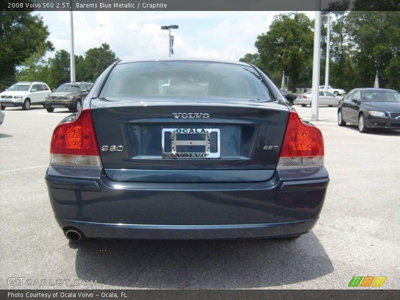 Barents Blue Metallic / Graphite 2008 Volvo S60 2.5T