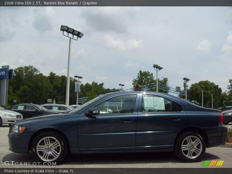 Barents Blue Metallic / Graphite 2008 Volvo S60 2.5T