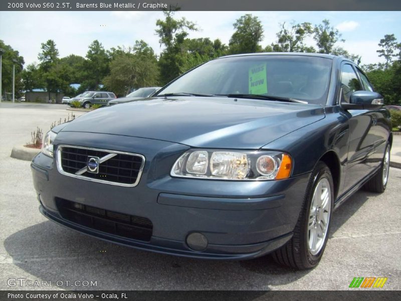 Barents Blue Metallic / Graphite 2008 Volvo S60 2.5T