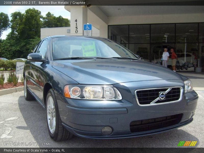 Barents Blue Metallic / Graphite 2008 Volvo S60 2.5T