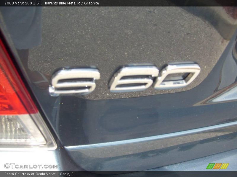 Barents Blue Metallic / Graphite 2008 Volvo S60 2.5T
