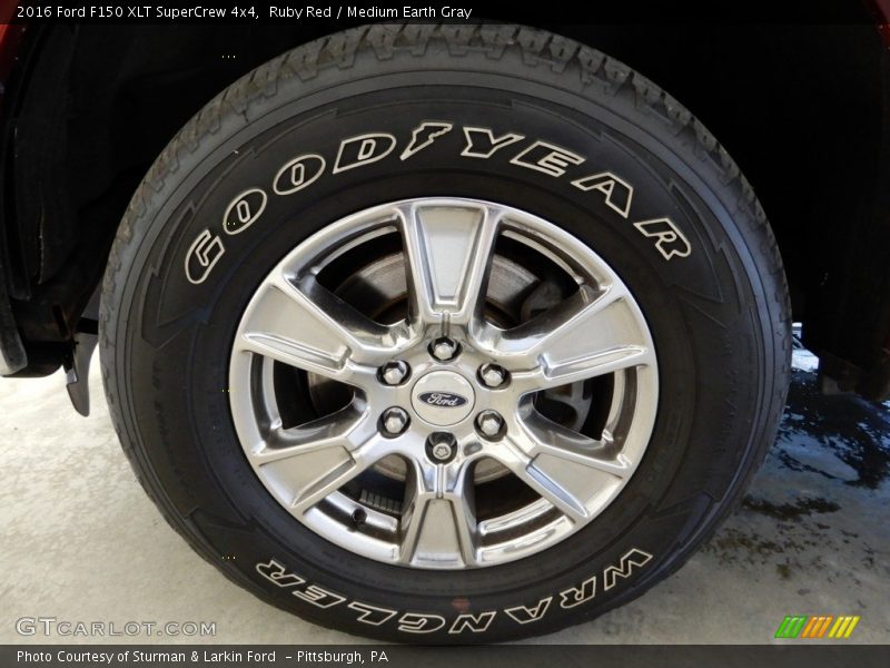 Ruby Red / Medium Earth Gray 2016 Ford F150 XLT SuperCrew 4x4