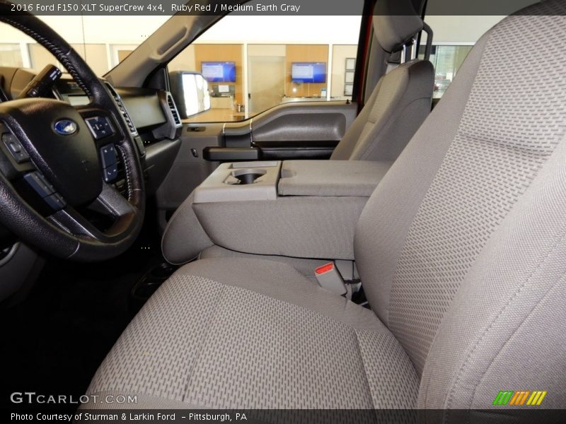 Ruby Red / Medium Earth Gray 2016 Ford F150 XLT SuperCrew 4x4